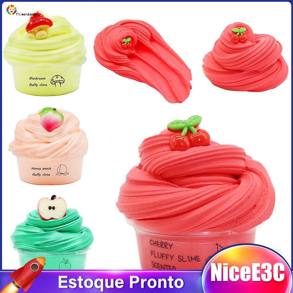 Kit De Slime Caseiro NiceE3C Com Frutas, Slime Nuvem, Slime ...