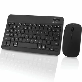 Combo Kit Mouse e Teclado Sem Fio Bluetooth Portátil Android iOS e Windows