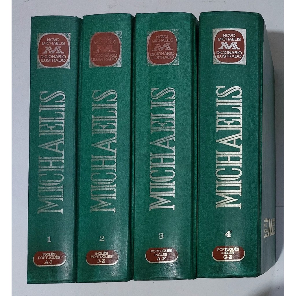 dicionario michaelis ingles portugues 4 volumes em Promoção na