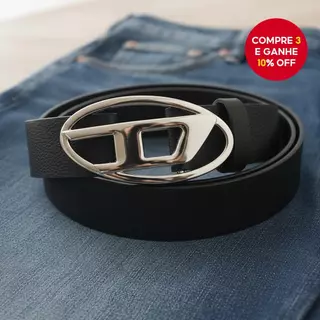 Cinto de fivela metálica oval nova letra D, acessório versátil para homens e mulheres em Oferta na Shopee