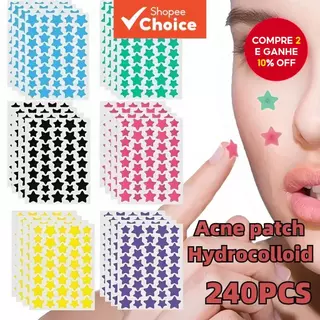 Adesivos Hidrocoloidais para Acne - 240 PCS, suaves, não irritantes e invisíveis para cobrir espinhas e imperfeições. em Oferta na Shopee