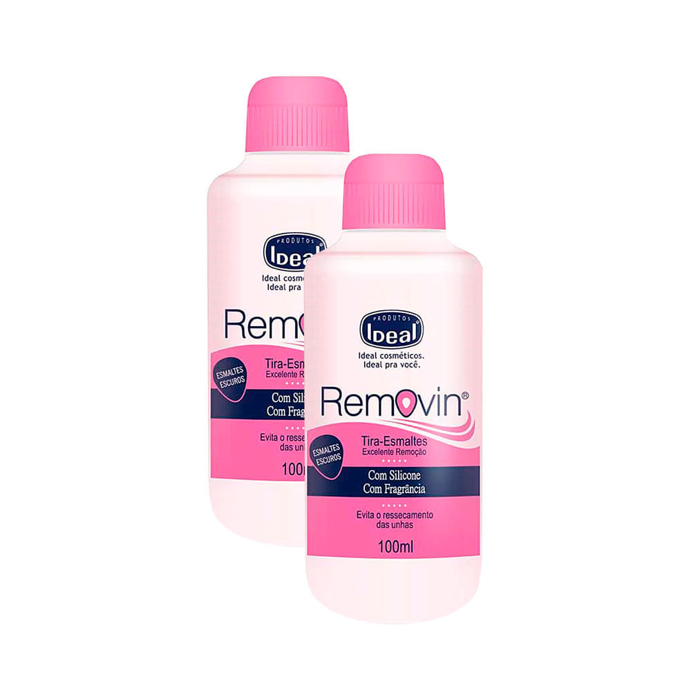 Kit 2 Removin tira Esmalte Ideal 100ml | Shopee Brasil