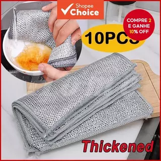 Pano De Lavar Louça Com Fio De Aço Dupla Face-Substituição Não Gordurosa Para Esfregões De Cozinha em Oferta na Shopee
