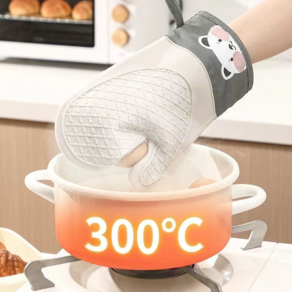 Luva Silicone Térmica Isolada Anti-Queimadura Espessado Cozi