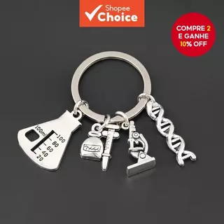 1Pc Químico Molecular DNA Microscópio Chaveiro Experimento Equipamento Para Presente Do Estudante Jóias Artesanato em Oferta na Shopee