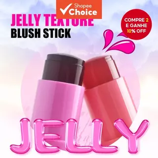 Jelly Blush Stick para Lábio e Bochecha com Contorno Fácil e Cor Brilhante, 5g em Oferta na Shopee