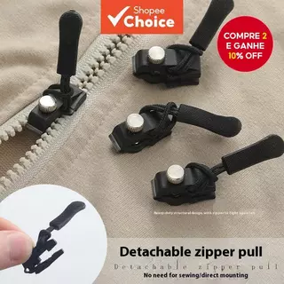 6 Peças Reparador De Zíper Puxa Conjunto De Substituição Removível Bobina De Nylon Sliders Clipe Para Mulheres Costura A em Oferta na Shopee