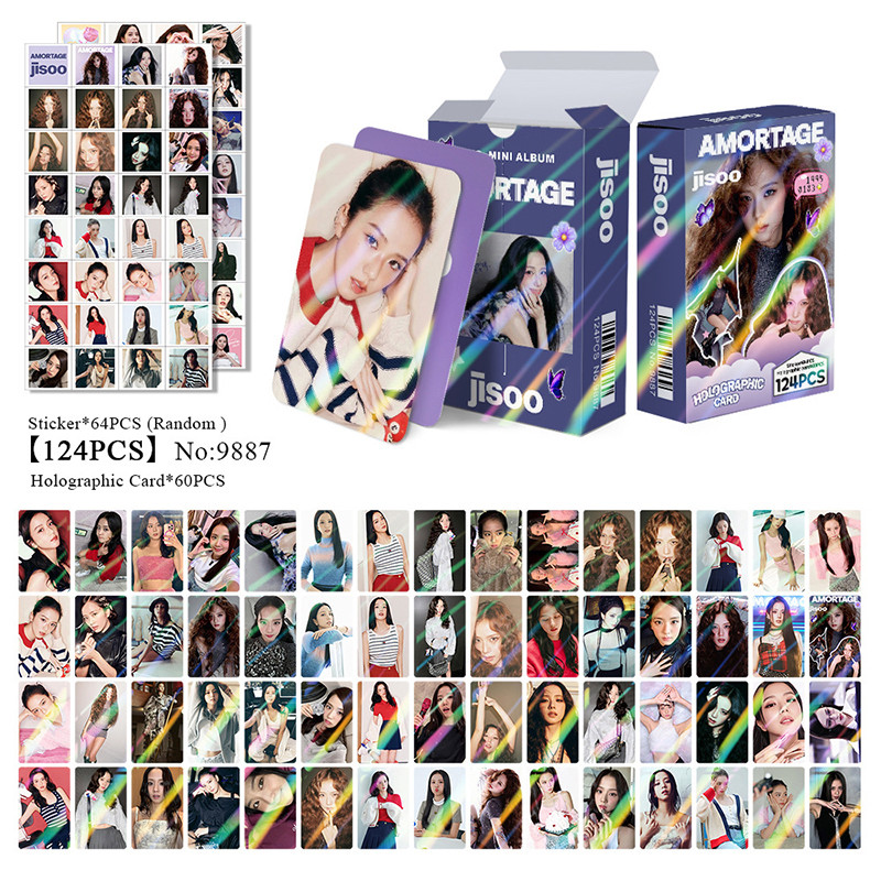 124 Pçs/Caixa BLACKPINK Photocards JUMP DEADLINE Holográfico LOMO