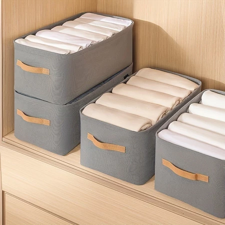 Kit 4 Organizador De Calça Jeans Organizador De Guarda Roupa Arrumados Separador De Roupa