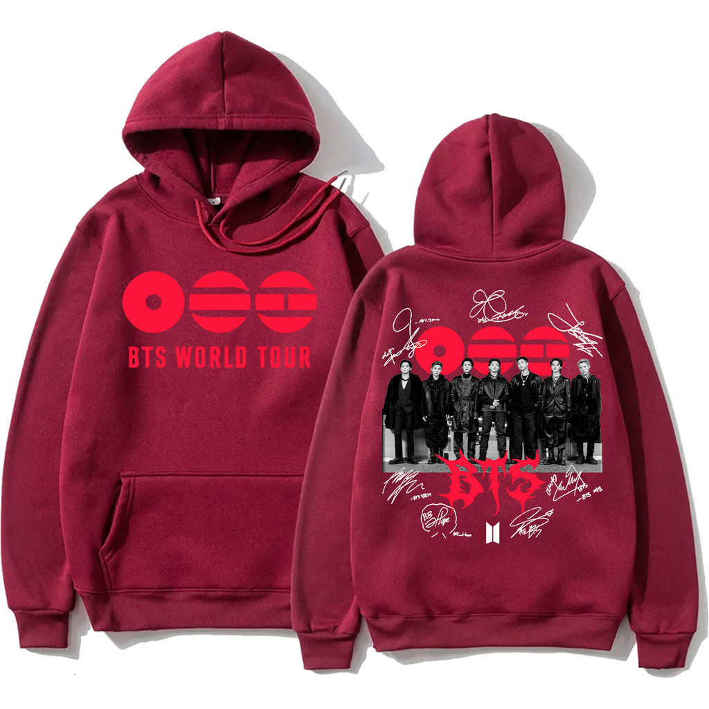 Moletom Blusa De Frio Estampa BTS 2026 World Tour Kpop Army Bolso