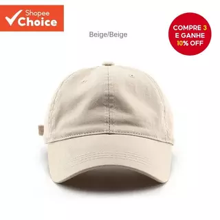 Boné De Beisebol Coreano De Cor Sólida Unissex Proteção Solar Respirável ​ Para Deslocamento Urbano/Uso Diário em Oferta na Shopee