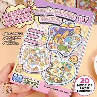 🎁20 Cenas 50 Páginas🎁Caderno Adesivos 3D DIY Antiestresse Educativo Crianças Adultos em Oferta na Shopee