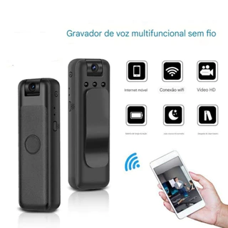 Mini câmera Portátil HD 1080P Do Projeto Grampo Traseiro WiFi visualização Remota Gravadores de vídeo em Oferta na Shopee