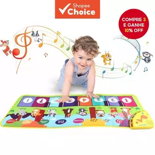 Baby Musical Play Mat Com Piano De Voz Animal Playing Carpet Music Game Toys Brinquedos Educativos Infantis Presente