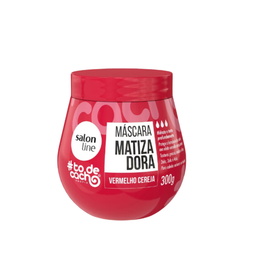 Máscara Matizadora Salon Line #todecacho Vermelho Cereja 300g