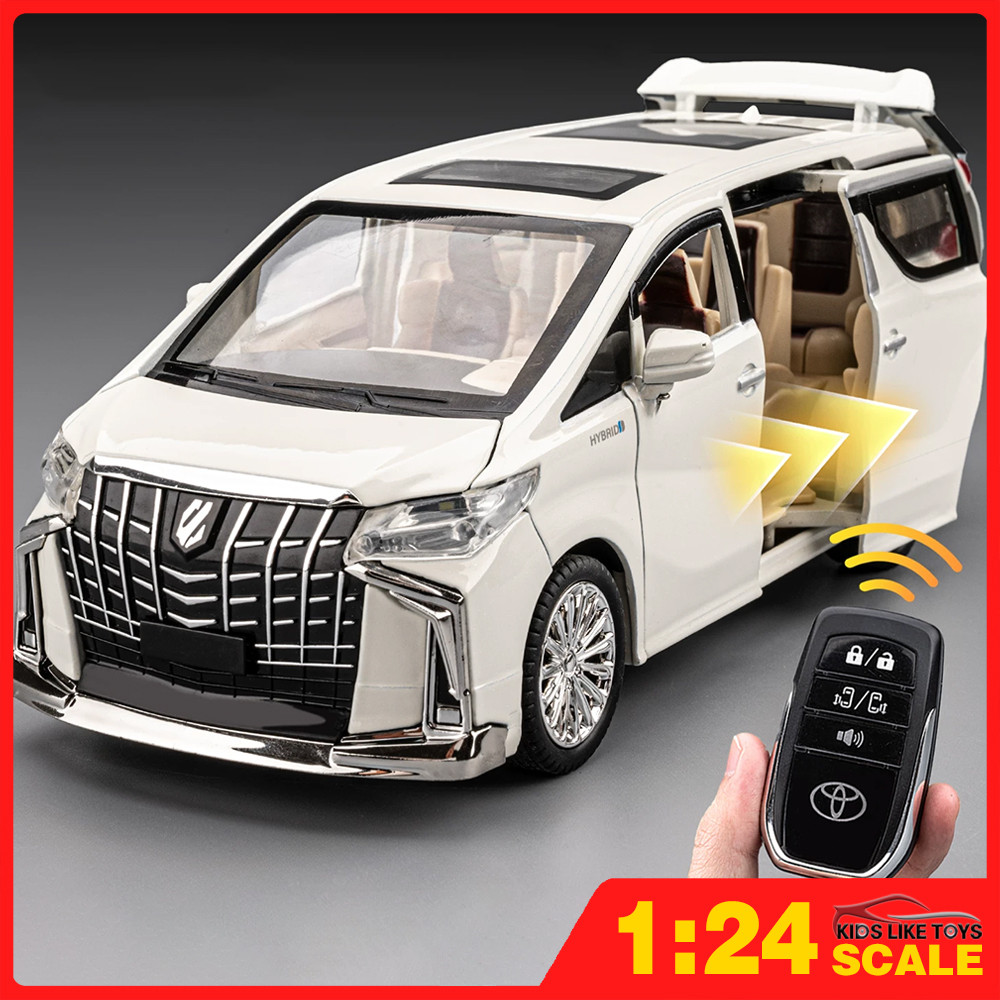KLT 1 : 24 Toyota Alphard Porta Elétrica De Controle Remoto