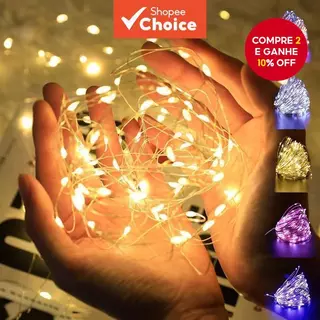 Luzes De Fadas LED De Fio De Cobre De 1/2/3 M-Mini Cordas De Luz Para Quarto , Casamento , Festa E Decoração De Natal , em Oferta na Shopee