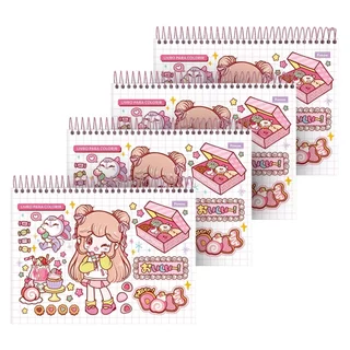 Livro para Colorir Espiral Foroni Capa Dura Doll 24 folhas - Embalagem com 4 Unidades em Oferta na Shopee