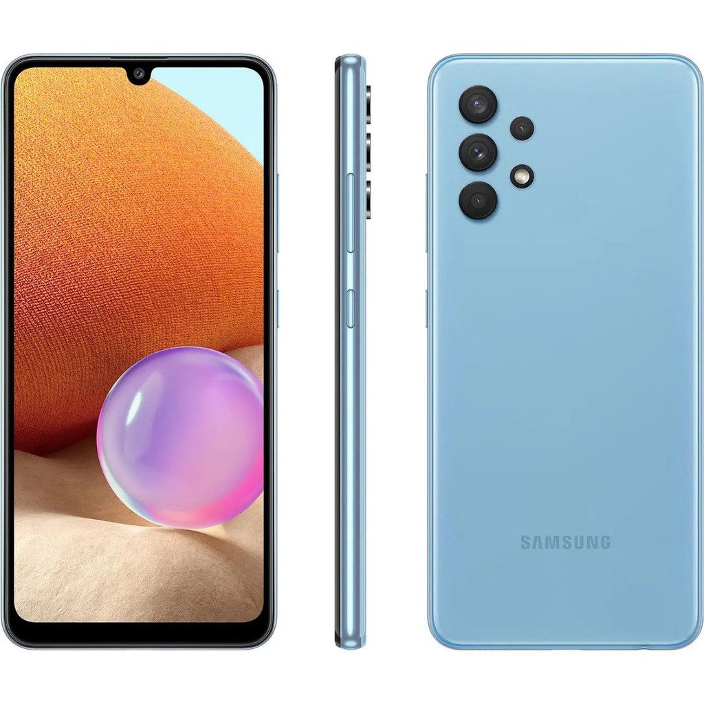 Usado: Samsung A32 128 GB Azul - Sem Face Id / Touch Id | Shopee Brasil