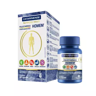 Polivitamínico Homem 60 Cápsulas - Catarinense