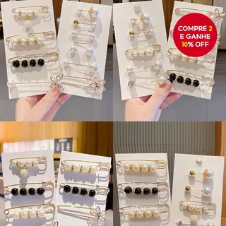 Quente 12/16 Pçs Conjunto De Broche De Pérola Moda Feminina Clipe De Cintura Estilo Coreano Calças Acessório Pino Aspili em Oferta na Shopee