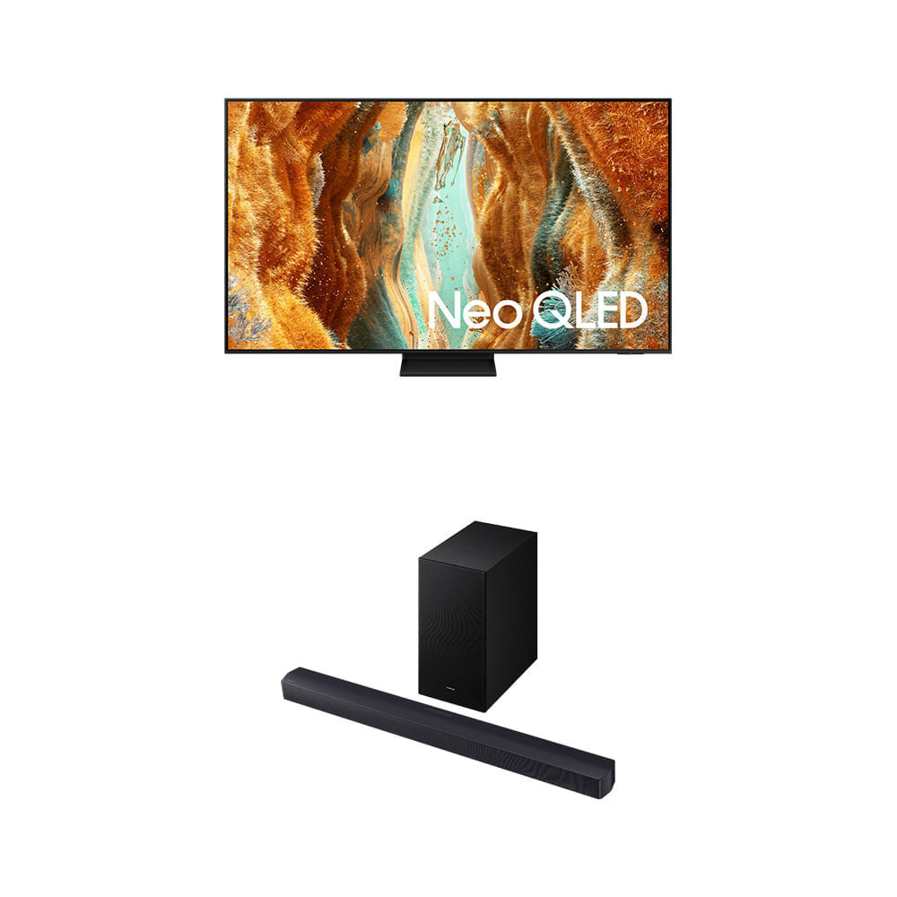 Samsung Vision AI TV 75" NEO QLED 4K QN70F + Soundbar HW-Q600F