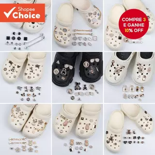 Amuletos De Sapato De Urso Fofo , Coelho Punk E Borboleta | Acessórios DIY Para Sandálias Tamancos Femininos Diversão Cr em Oferta na Shopee