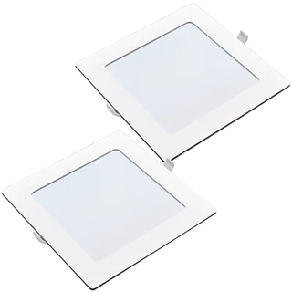 Kit Iluminação 2 Painéis Led Quadrado Embuir 18W Avant Bivolt 21cm Luz Neutra 1080 Lúmens em Oferta na Shopee