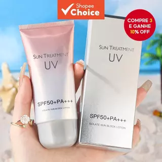 Loção Protetor Solar Rosto E Corpo Refrescante Podem Ser Usado Como De Isolamento À Prova D'água De Suor Iluminador Hidr em Oferta na Shopee