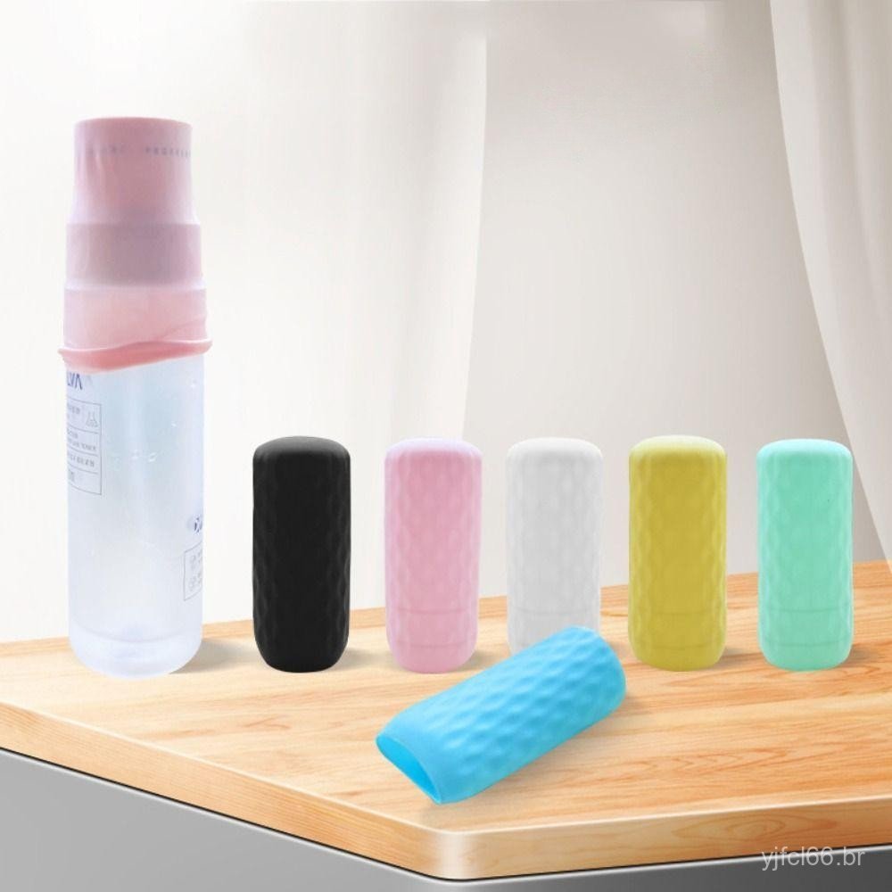 3PCS Tampas de Garrafa de Silicone, Recipientes de Viagem Elásticos à Prova de Vazamento