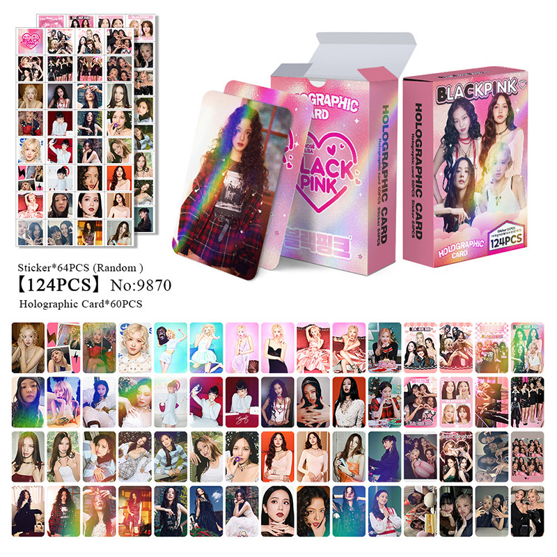 124 Pçs/Caixa BLACKPINK Photocards JUMP DEADLINE Holográfico LOMO