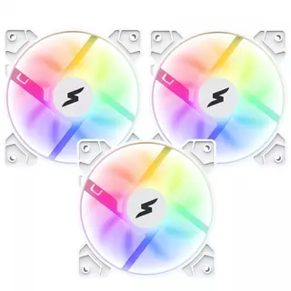 Kit Fan Com 3 Unidades SuperFrame Swift, ARGB, 120mm, White, Com Controladora SF-03, SF-03 White em Oferta na Shopee