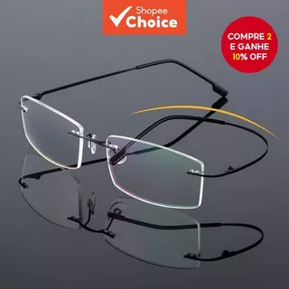 Óculos Anti-radiação Sem Armação De Metal Elástico, Óculos Neutros Ultra macios em Oferta na Shopee