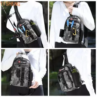 Bolsa De Peito De Pesca YISHENG , Bolsas Com Isca À Prova D'água Crossbody , Suporte Para Vara , Pacote De Equipamento em Oferta na Shopee