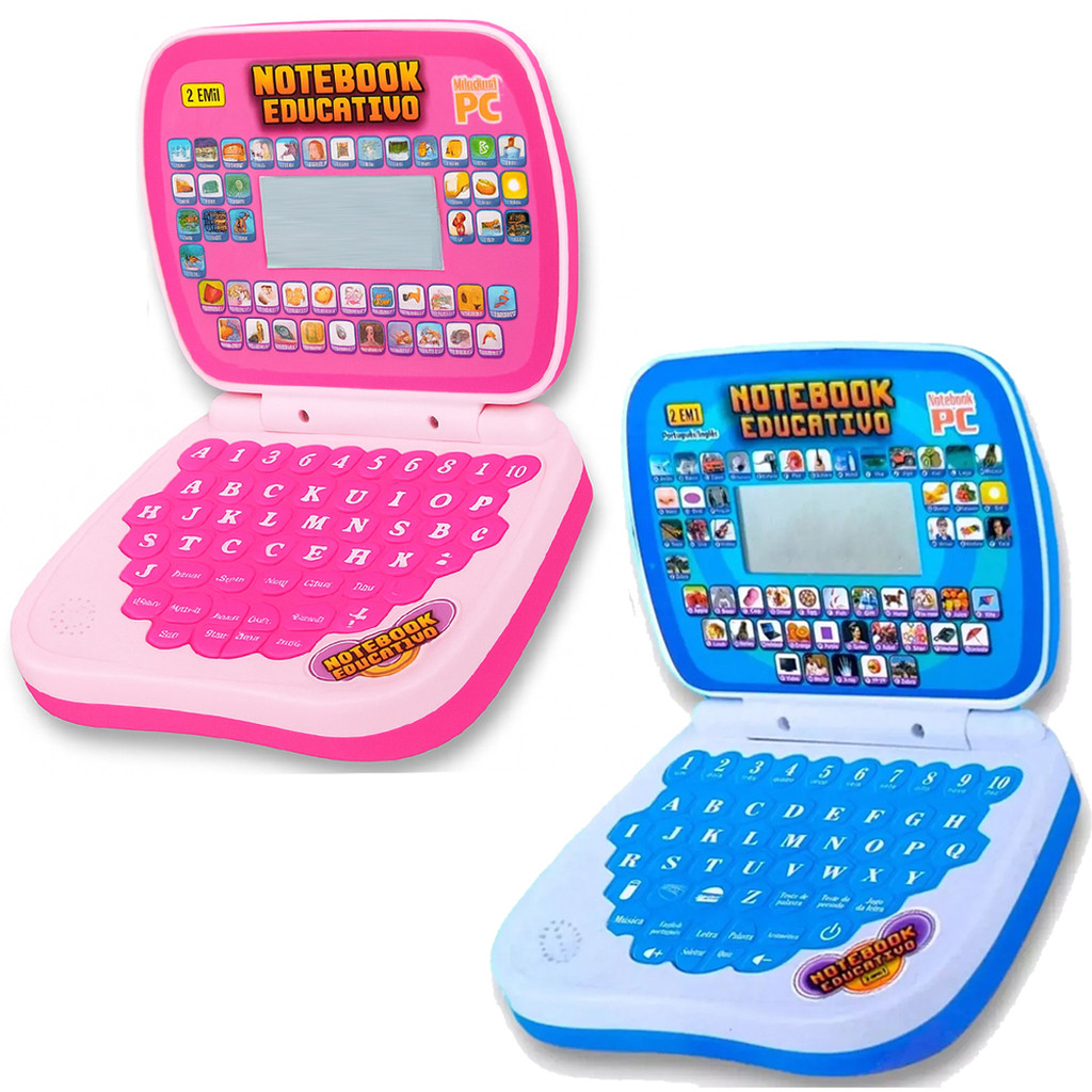 Laptop Notebook Infantil Educativo Menino Menina Estudo Bilingue Inglês ...