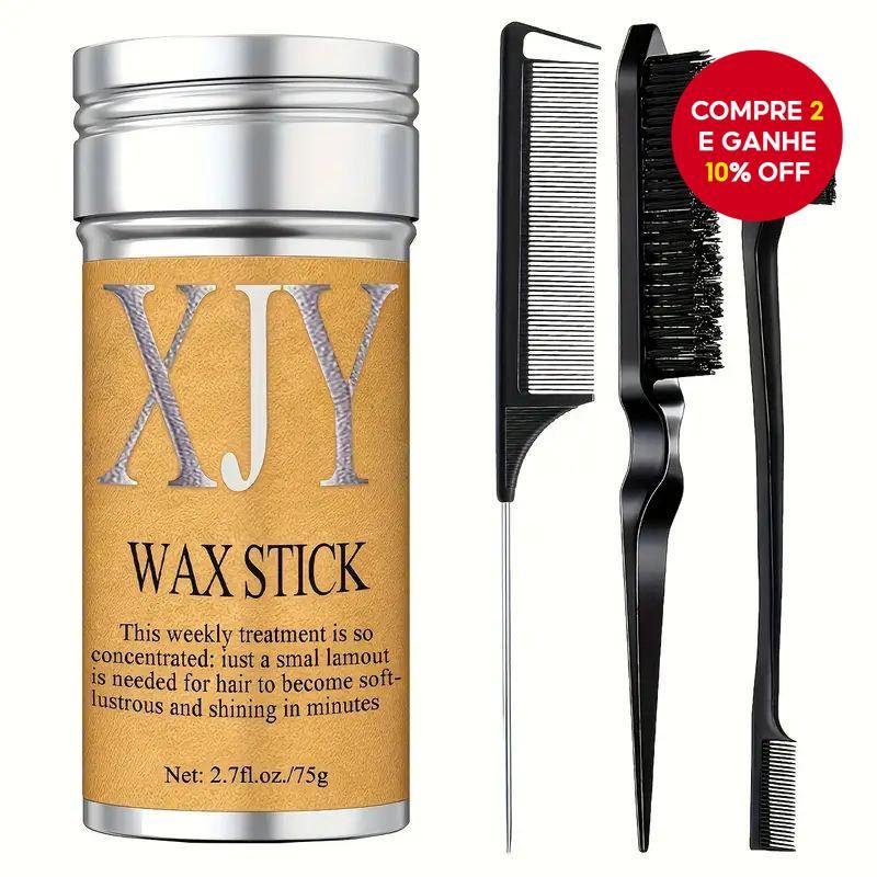 Novo Bastão de Cera para Cabelo Wanmei 75g para Controle de Frizz e ...