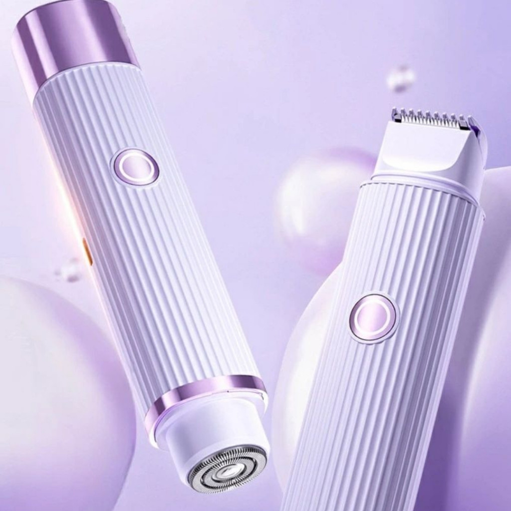Aparador de Pelo Feminino 2 EM 1 Removedor De Pelos Facial e Corporal ...
