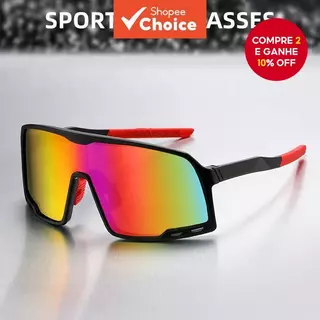 Óculos De Sol De Ciclismo Da Moda Para Homens E Mulheres | Proteção UV400 , Esportivos Ao Ar Livre De Armação Grande Dir em Oferta na Shopee