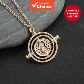 Um Colar De Ampulheta Pingente Com design Versátil E Corrente De Colarinho Sem Desbotamento em Oferta na Shopee