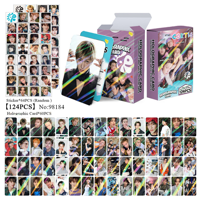 124 Pçs/Caixa CORTIS Photocards Cartão LOMO Holográfico KPOP JAMES