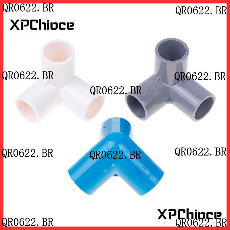Idealistas 10 Peças PVC El Tubo De 3 Vias Fitgs Jardim Ângulo Reto T ...