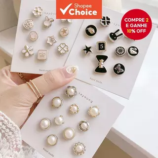 10 Pçs/Set Botão De Moda De Alta Qualidade Cuffli nks Para Decoração De Roupas Prevenir Exposição Acidental Botões Broch em Oferta na Shopee