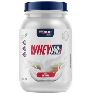 Whey Protein 100% Pure 900G Pote Leitinho - Absolut em Oferta na Shopee
