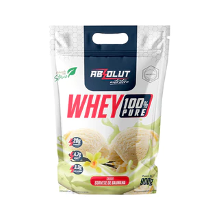 Whey Concentrado Baunilha Refil 900g - ABSOLUT em Oferta na Shopee