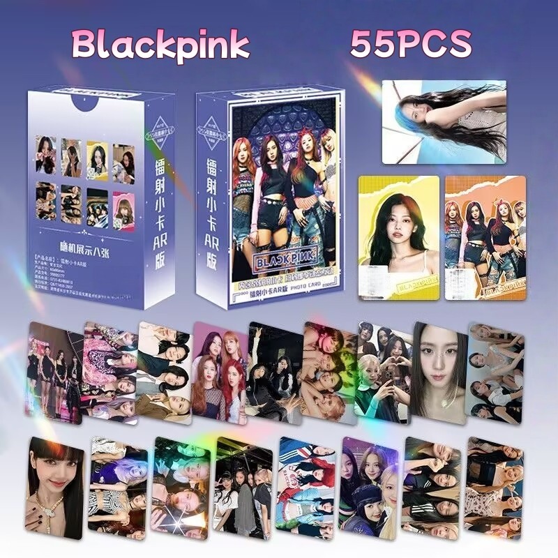 55pcs/box Black-Pink Jennie Ruby Photocards Lisa Alter Ego BORN