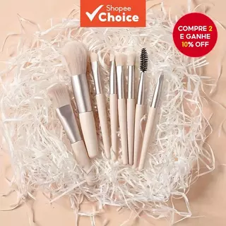 Mini Pincéis De Maquiagem Para Viagem De 8 Unidades , Conjunto Morandi Macaron Iniciantes , Portátil E Macio em Oferta na Shopee