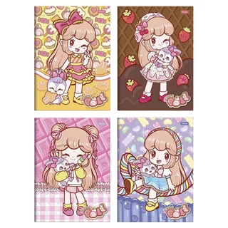 Caderno Costurado Foroni Universitário Capa Dura Doll 80 Folhas - Embalagem com 5 Unidades em Oferta na Shopee
