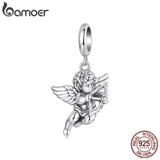 Bamoer 925 Prata Esterlina Charme Cupido Anjo Pingente DIY Para Pulseira Presentes Mulher em Oferta na Shopee