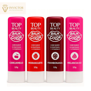 KIT 4 Lip Balm Color - Top Beauty em Oferta na Shopee