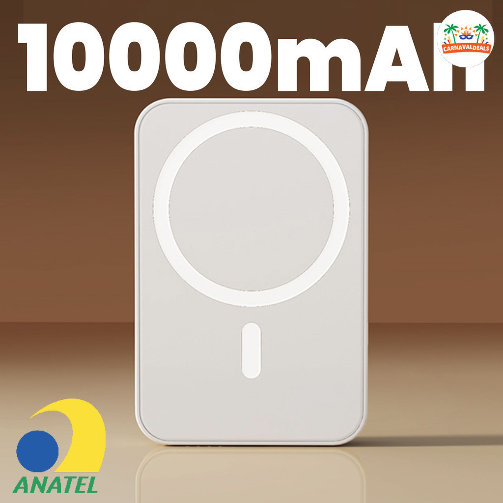 10000mAh5000mAH3000mAh Carregador portátil indução iPhone MagSafe bateria sem fio carregando